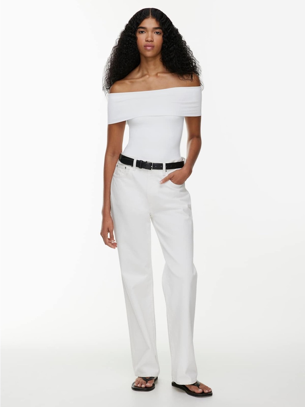 Aritzia Contour Sleeveless Off-Shoulder Hip Top XS